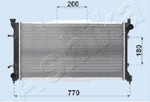 Ashika RDA243001 - Radiators, Motora dzesēšanas sistēma autodraugiem.lv