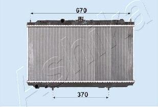 Ashika RDA213005 - Radiators, Motora dzesēšanas sistēma autodraugiem.lv