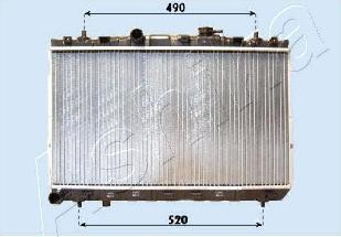 Ashika RDA283099 - Radiators, Motora dzesēšanas sistēma autodraugiem.lv