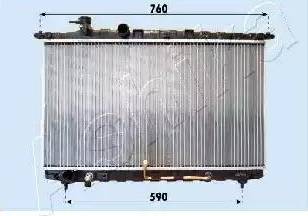 Ashika RDA283094 - Radiators, Motora dzesēšanas sistēma autodraugiem.lv