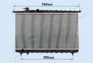 Ashika RDA283095 - Radiators, Motora dzesēšanas sistēma autodraugiem.lv