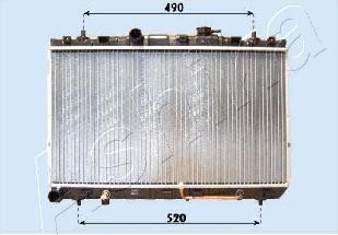 Ashika RDA283100 - Radiators, Motora dzesēšanas sistēma autodraugiem.lv