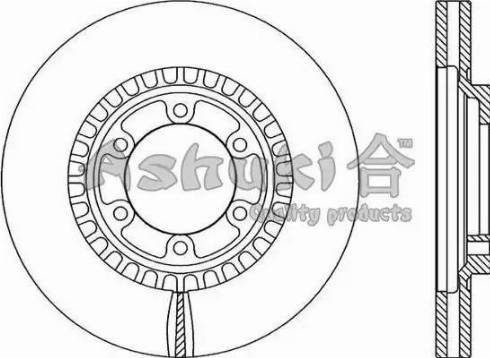 Ashuki 0990-7250 - Bremžu diski autodraugiem.lv