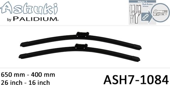 Ashuki ASH7-1084 - Stikla tīrītāja slotiņa autodraugiem.lv