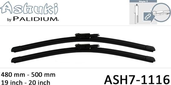 Ashuki ASH7-1116 - Stikla tīrītāja slotiņa autodraugiem.lv