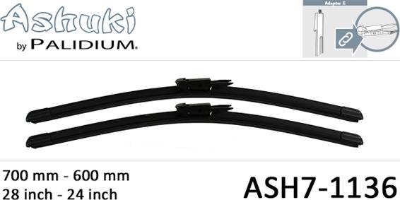 Ashuki ASH7-1136 - Stikla tīrītāja slotiņa autodraugiem.lv