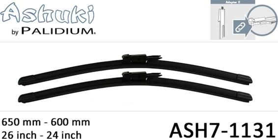 Ashuki ASH7-1131 - Stikla tīrītāja slotiņa autodraugiem.lv