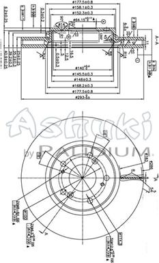 Ashuki H039-82 - Bremžu diski autodraugiem.lv