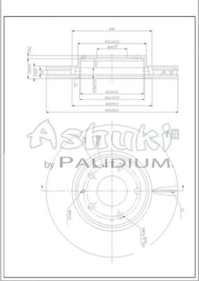 Ashuki M616-12 - Bremžu diski autodraugiem.lv