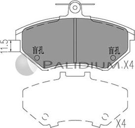 Ashuki P1-1035 - Bremžu uzliku kompl., Disku bremzes autodraugiem.lv