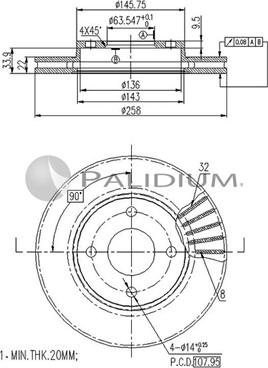 Ashuki P330-021 - Bremžu diski autodraugiem.lv