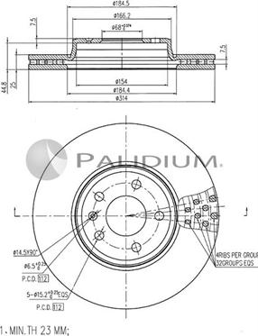 Ashuki P330-143 - Bremžu diski autodraugiem.lv