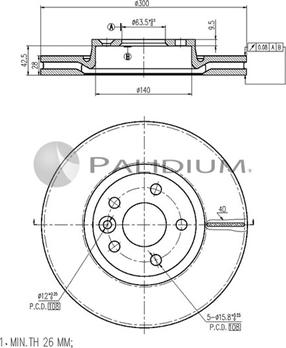 Ashuki P330-113 - Bremžu diski autodraugiem.lv