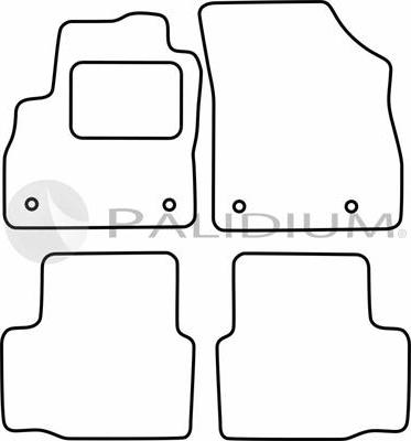 Ashuki PAL18-1175 - Paklājiņu komplekts autodraugiem.lv