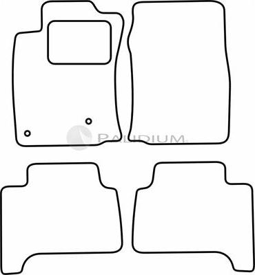 Ashuki PAL18-1724 - Paklājiņu komplekts autodraugiem.lv