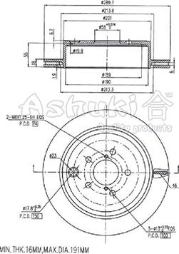 Ashuki S017-53 - Bremžu diski autodraugiem.lv