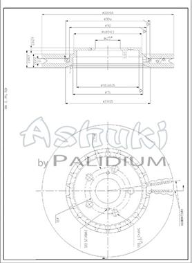 Ashuki T604-04 - Bremžu diski autodraugiem.lv