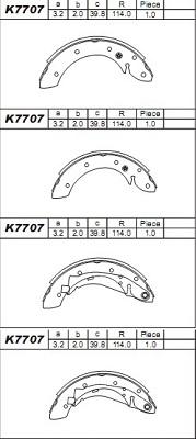 Asimco K7707 - Bremžu loku komplekts autodraugiem.lv