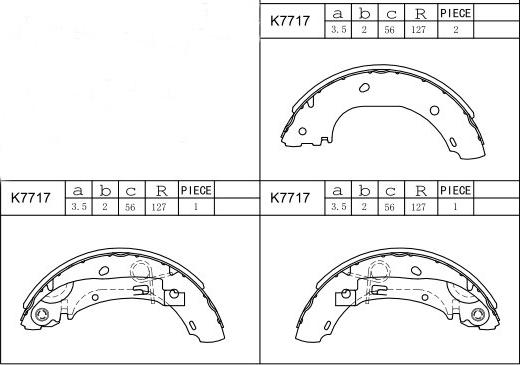 Asimco K7717 - Bremžu loku komplekts autodraugiem.lv