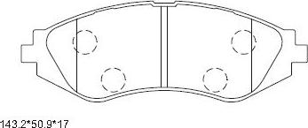 Asimco KD9734 - Bremžu uzliku kompl., Disku bremzes autodraugiem.lv