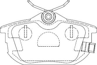 Asimco KD4733 - Bremžu uzliku kompl., Disku bremzes autodraugiem.lv