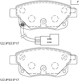 Asimco KD6602 - Bremžu uzliku kompl., Disku bremzes autodraugiem.lv