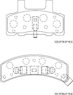 Asimco KD6760 - Bremžu uzliku kompl., Disku bremzes autodraugiem.lv