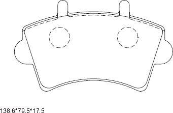 Asimco KD1511 - Bremžu uzliku kompl., Disku bremzes autodraugiem.lv