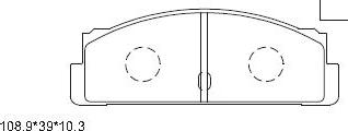 Asimco KD8705 - Bremžu uzliku kompl., Disku bremzes autodraugiem.lv