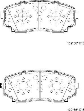 Asimco KD3740 - Bremžu uzliku kompl., Disku bremzes autodraugiem.lv