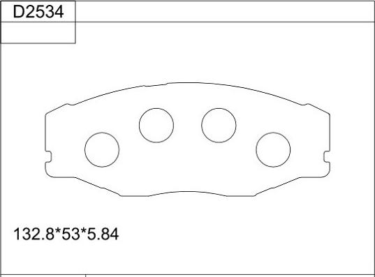 Asimco KD2534 - Bremžu uzliku kompl., Disku bremzes autodraugiem.lv