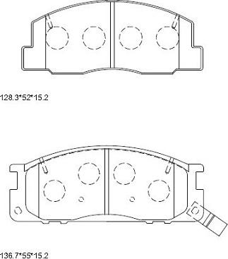 Asimco KD2693W - Bremžu uzliku kompl., Disku bremzes autodraugiem.lv