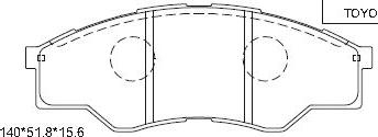 Asimco KD2763 - Bremžu uzliku kompl., Disku bremzes autodraugiem.lv