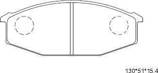 Asimco KD2737 - Bremžu uzliku kompl., Disku bremzes autodraugiem.lv