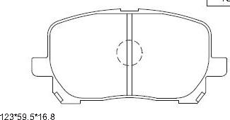 Asimco KD2770 - Bremžu uzliku kompl., Disku bremzes autodraugiem.lv