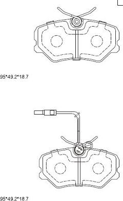 Asimco KD7533 - Bremžu uzliku kompl., Disku bremzes autodraugiem.lv