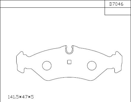 Asimco KD7046 - Bremžu uzliku kompl., Disku bremzes autodraugiem.lv