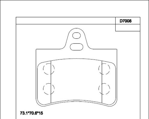 Asimco KD7008 - Bremžu uzliku kompl., Disku bremzes autodraugiem.lv