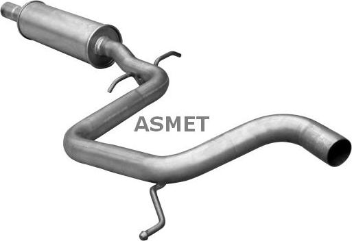 Asmet 03.121 - Vidējais izpl. gāzu trokšņa slāpētājs autodraugiem.lv