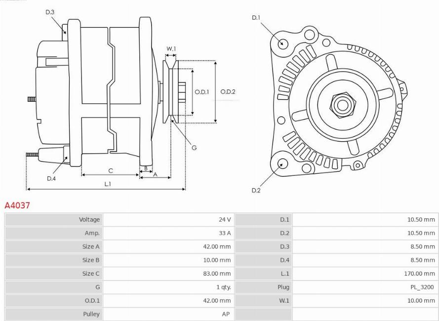 AS-PL A4037 - Ģenerators autodraugiem.lv