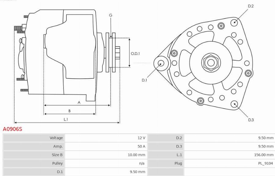 AS-PL A0906S - Ģenerators autodraugiem.lv