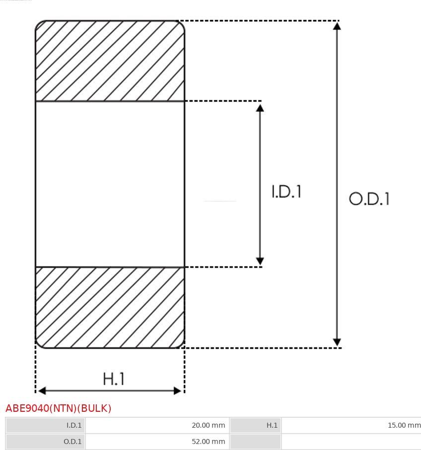 AS-PL ABE9040(NTN)(BULK) - Gultnis autodraugiem.lv