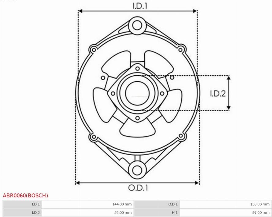 AS-PL ABR0060(BOSCH) - Kronšteins, ģeneratora piedziņas atloks autodraugiem.lv