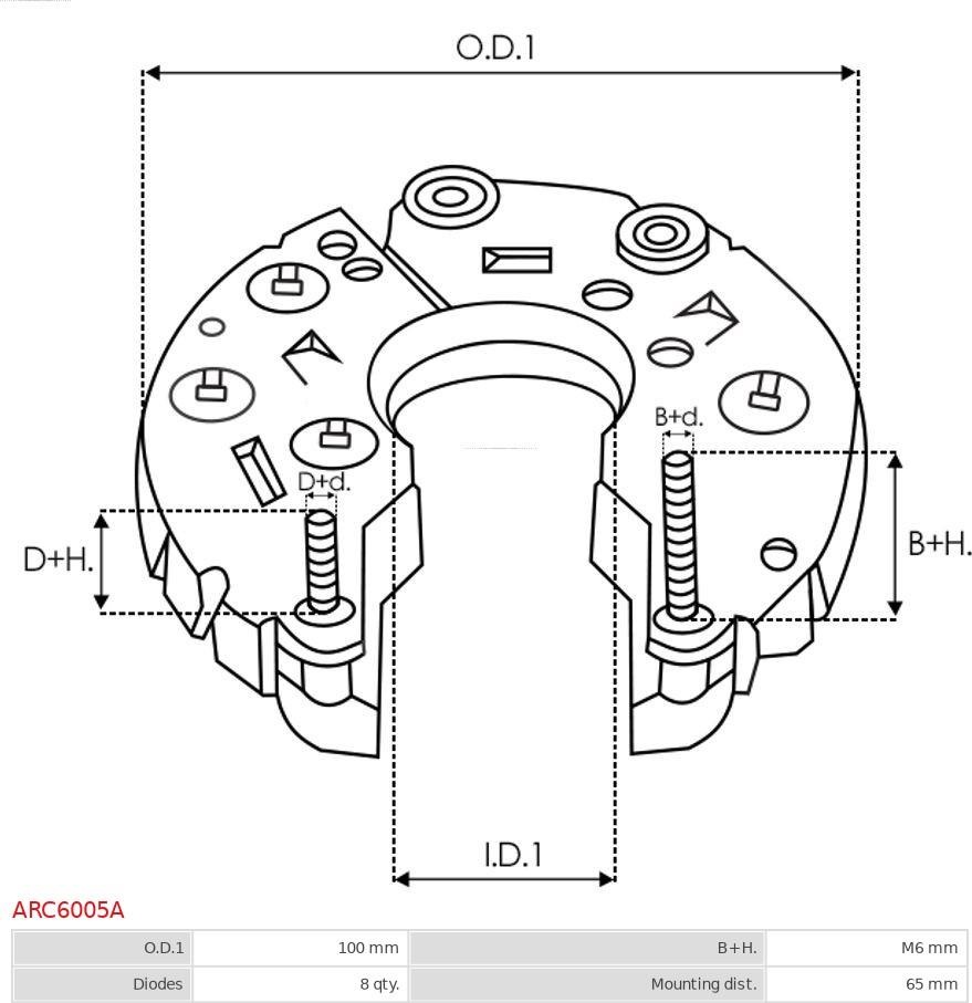 AS-PL ARC6005A - Taisngriezis, Ģenerators autodraugiem.lv