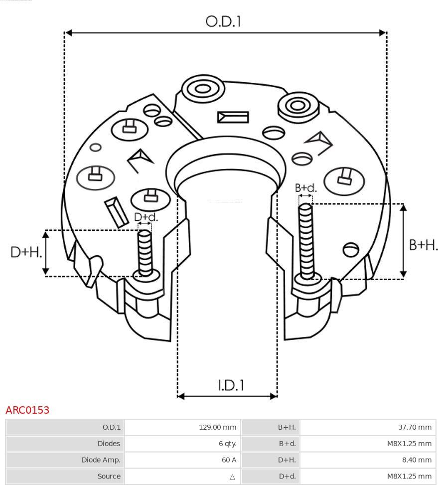 AS-PL ARC0153 - Taisngriezis, Ģenerators autodraugiem.lv