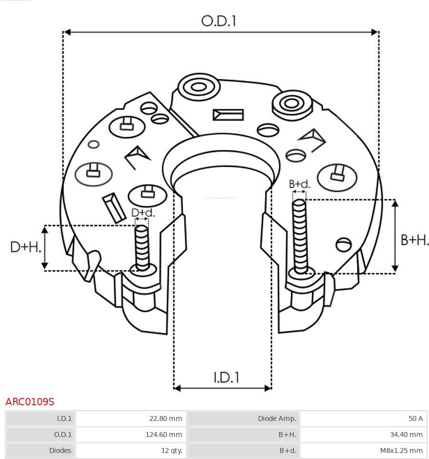 AS-PL ARC0109S - Taisngriezis, Ģenerators autodraugiem.lv