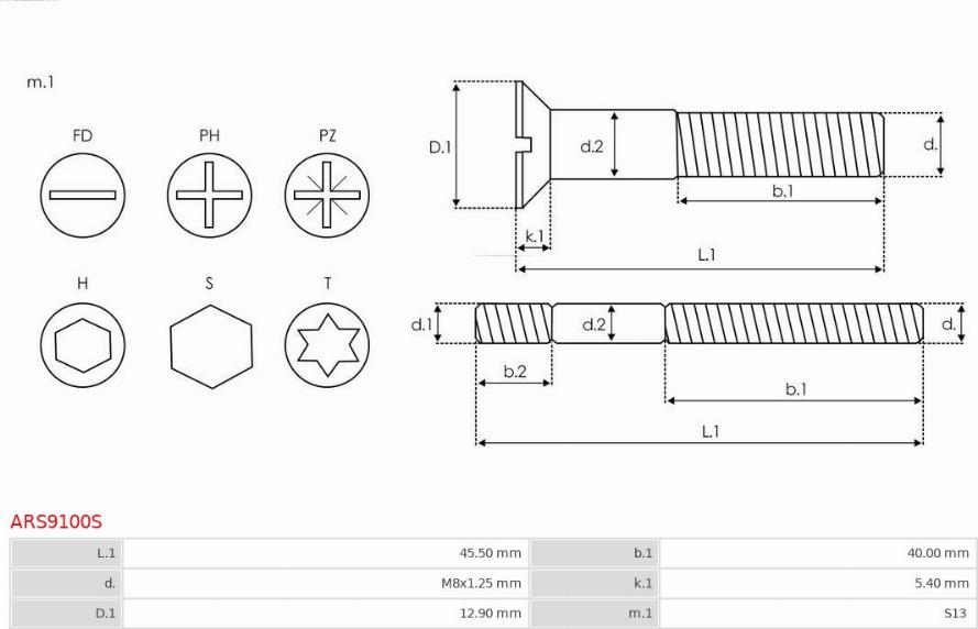 AS-PL ARS9100S - Remkomplekts, Ģenerators autodraugiem.lv