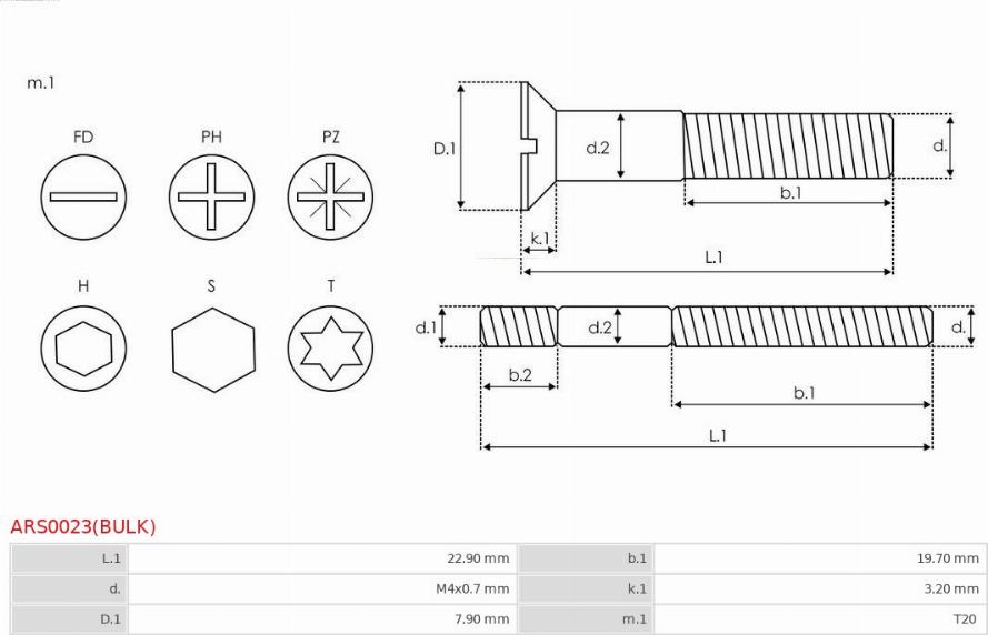 AS-PL ARS0023(BULK) - Remkomplekts, Ģenerators autodraugiem.lv