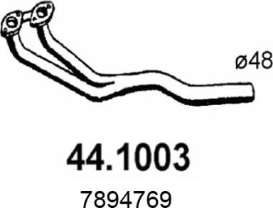 ASSO 44.1003 - Izplūdes caurule autodraugiem.lv