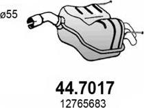 ASSO 44.7017 - Izplūdes gāzu trokšņa slāpētājs (pēdējais) autodraugiem.lv